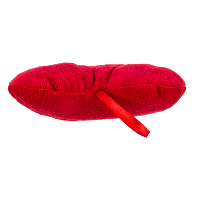 Red plush heart, Ich liebe Dich,