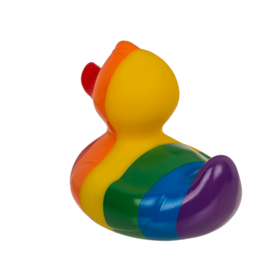 Regenbogen Quietsche-Ente, Pride, ca. 10 cm,
