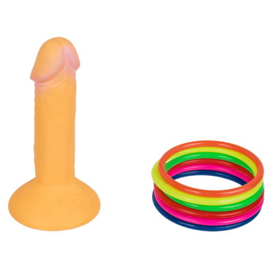 Ring toss game, Penis, with 6 rings,