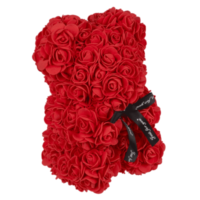 Rose bear, 25 x16 x16 cm in PET gift box,