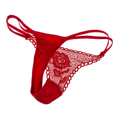 Rose with red G-string,