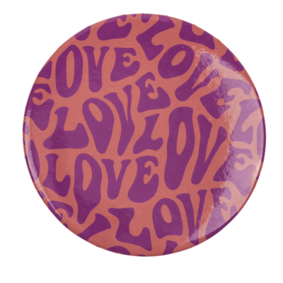 Round shaped pocket mirror, Love,