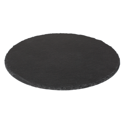 Round slate plate, D: ca. 25 cm