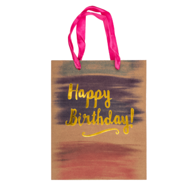 Sac cadeau en papier, Happy Birthday