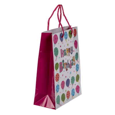 Sac cadeau en papier, Happy Birthday,