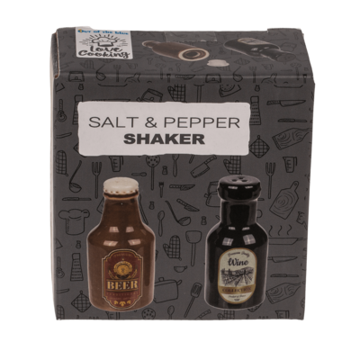 Salt & pepper shaker, Beer & Wine,