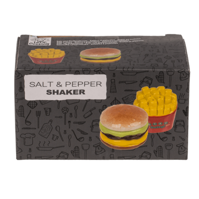 Salt & pepper shaker, Burger & Fries,