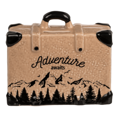 Saving bank suitcase, Travel,