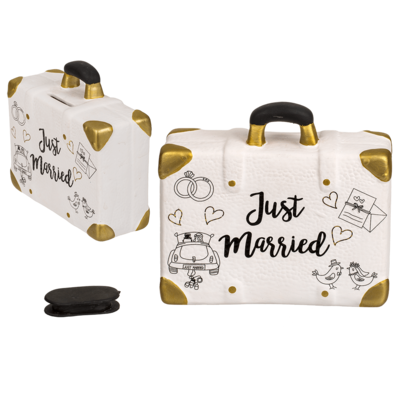 Savings box suitcase , Just married,