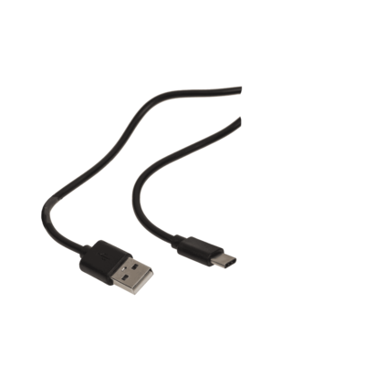 Schwarzes USB-Kabel, Typ Micro, L: ca. 1 m,