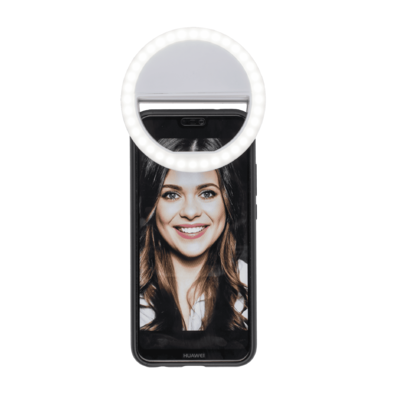 Selfie LED light ring, with 3 intensities,