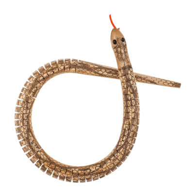 Serpent pour jouer en bois, env. 50 cm