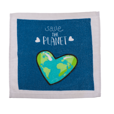 Serviette magique en coton, Save the Planet, [31/4004] - Out of the blue KG  - Online-Shop