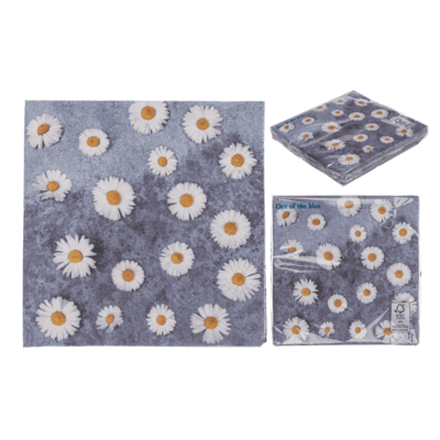 Serviettes en papier, Daisy Flowers