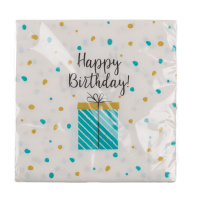 Servilleta de papel, Regalo Happy Birthday,