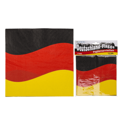 Servilletas de papel, Bandera alemana,