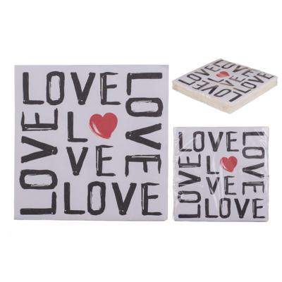 Servilletas de papel, Love,