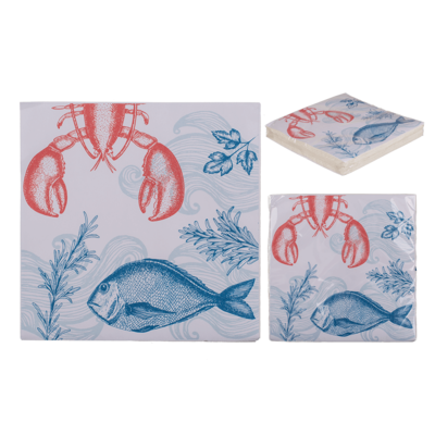 Servilletas de papel, Marisco,