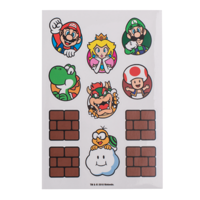 Set de pegatinas, Super Mario (Mushroom Kingdom),