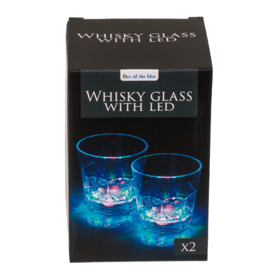 Set di 2 bicchieri da whisky in acrilico