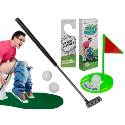 Set golf pour toilette, 6 pièces