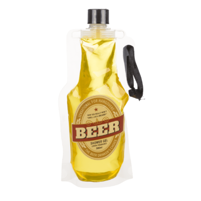 Shower gel, Beer, approx. 300 ml in PET bag with