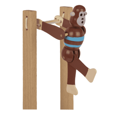 Singe qui se balance en bois, 7x2