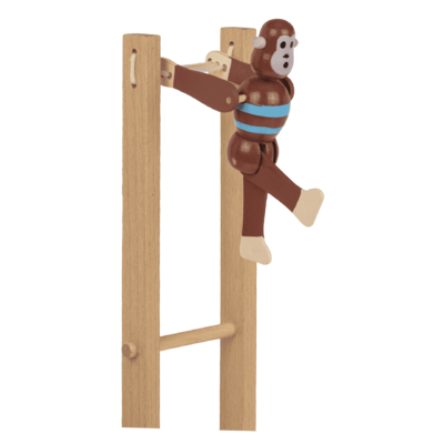 Singe qui se balance en bois, 7x2