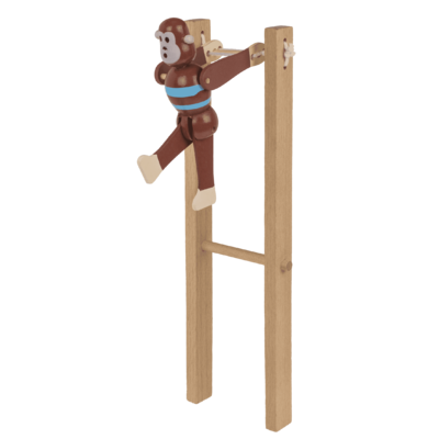 Singe qui se balance en bois, 7x2