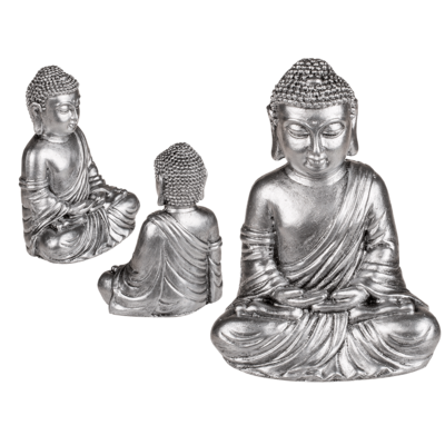 Sitzende Deko-Figur, Buddha, ca. 14 x 11 cm,