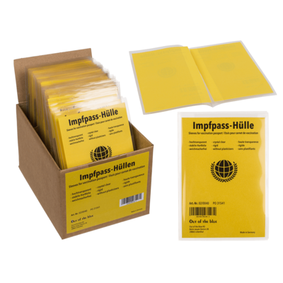 Sleeves for vaccination passport, ca. 98 x 139 mm,