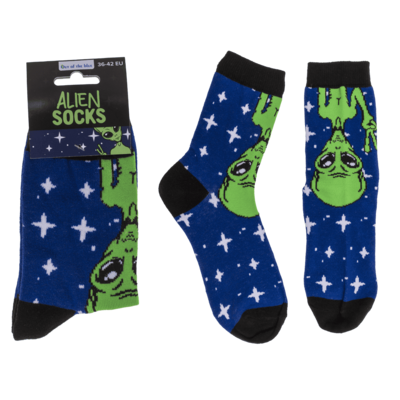 Socken, Alien, Größe 36-42,