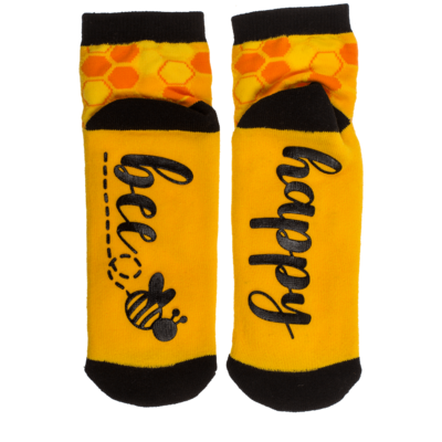 Socken, mit ABS-Sohle, Bee Happy, Einheitsgröße,