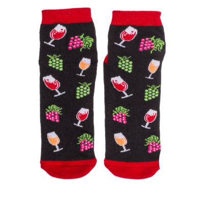 Socken, mit ABS-Sohle, Wine Time, Einheitsgröße,