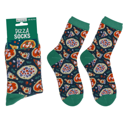 Socken, Pizza, Größe 36-42,