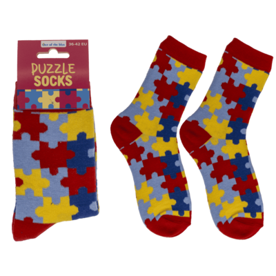 Socken, Puzzle, Größe 36-42,