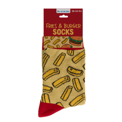 Socks, Fries & Burger, size 36-42,