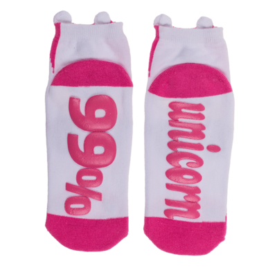 Socks, with ABS sole, 99 % Unicorn, one size,