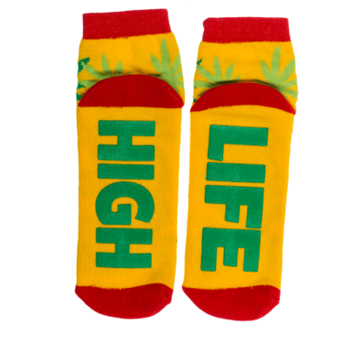 Socks, with ABS sole, High Life, one size,