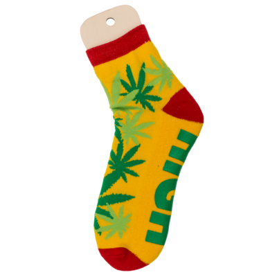 Socks, with ABS sole, High Life, one size,