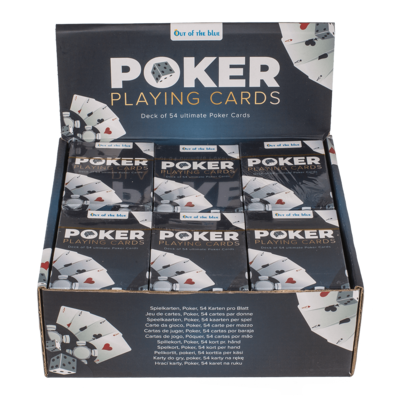 Spielkarten, Poker, 54 Karten pro Blatt,
