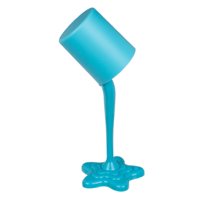 Spilt Paint Desktop Lamp, neon blue,