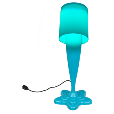 Spilt Paint Desktop Lamp, neon blue,