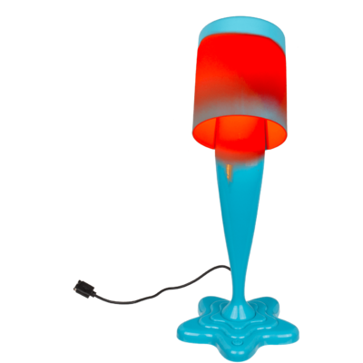 Spilt Paint Desktop Lamp, neon blue,