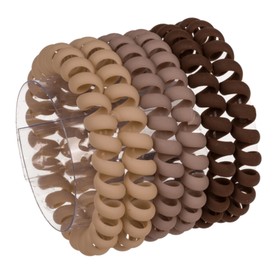 Spiral hair ribbon, Telephone cord, matte,