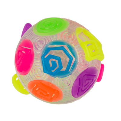 Springball, Crazy Flashing, Regenbogen, ca. 8 cm,