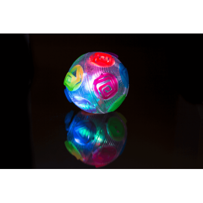 Springball, Crazy Flashing, Regenbogen, ca. 8 cm,