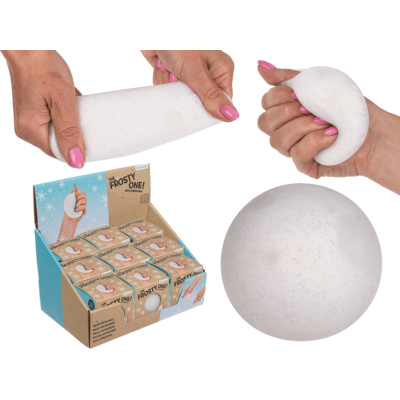 Squeeze anti stress ball, Snowball,