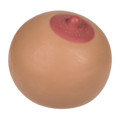 Squeeze-Ball, XL-Brust, ca. 9 cm, ca. 245 g,