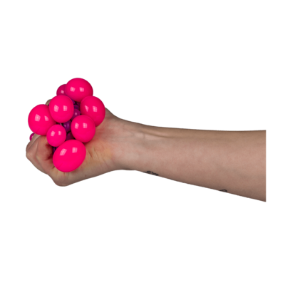 Squeeze-Ball im Netz, ca. 7 cm,
